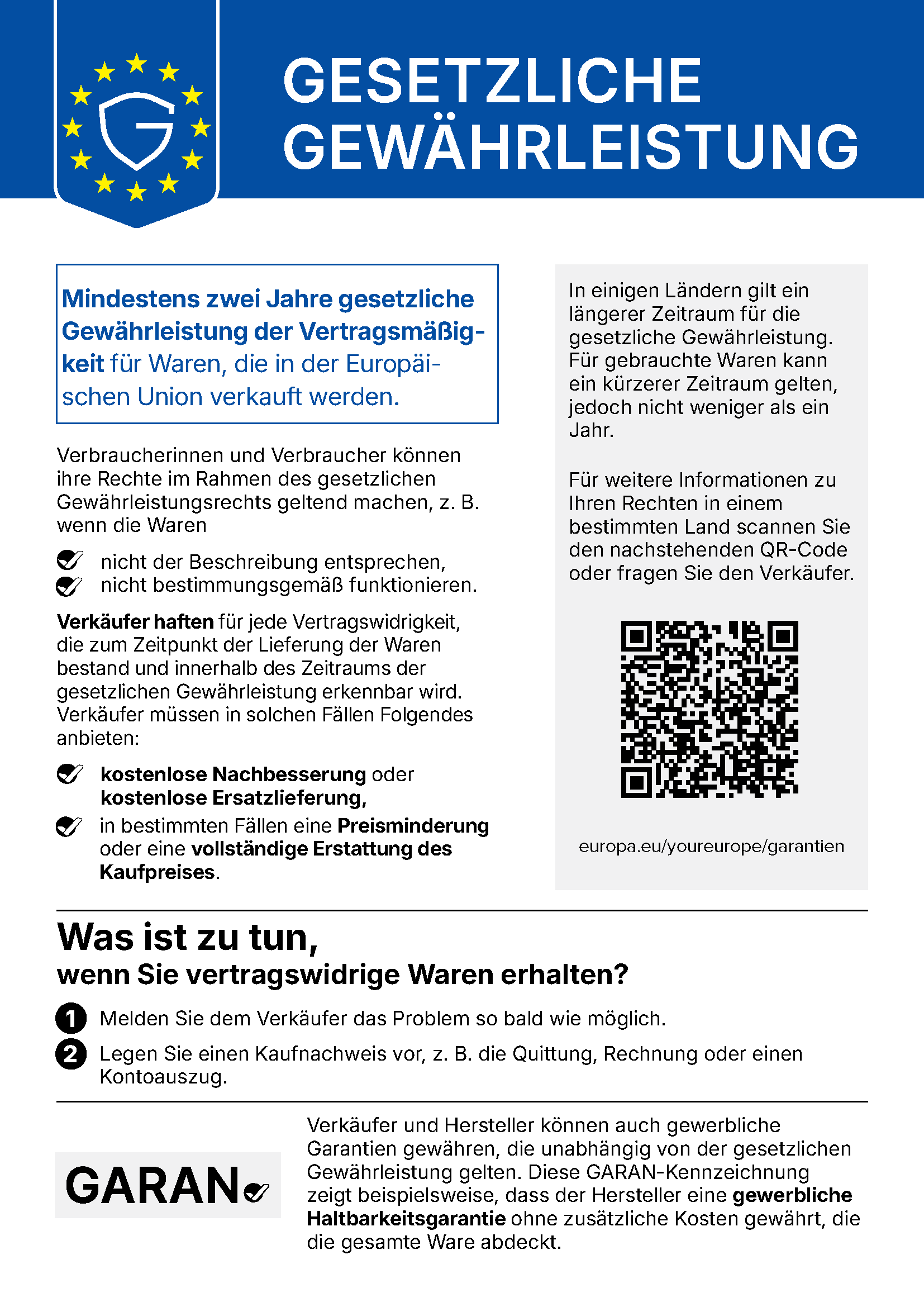 Assistant Band 10 Deine gesetzlichen Gewährleistungsrechte